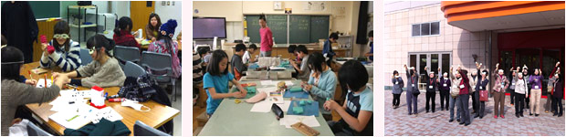 �Q���҂Ɏ��{�ꏊ�ɗ��ꂵ�Ē����A���ۂɑ̌����Ē������l�q